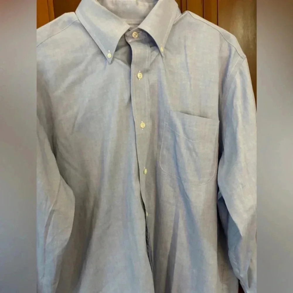 Lauren Ralph Lauren BLACK LABEL Button Down Non Iron Stretch Fit 16 1/2 32/33